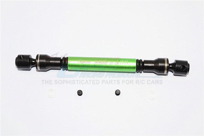 Tamiya CC01 Steel+Aluminum Center Drive Shaft (126mm-135mm) - 1Pc Set Green
