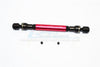 Tamiya CC01 Steel+Aluminum Center Drive Shaft (126mm-135mm) - 1Pc Set Red