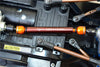 Tamiya CC01 Steel+Aluminum Front & Rear Main Drive Shaft (126mm-135mm) - 1Pc Set Orange