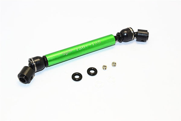 Tamiya CC01 Steel+Aluminum Front & Rear Main Drive Shaft (126mm-135mm) - 1Pc Set Green