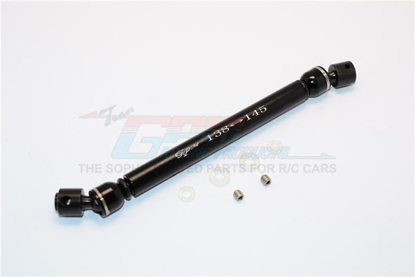 Tamiya CC01 Steel+Aluminum Center Drive Shaft (138mm-145mm) - 1Pc Set Black