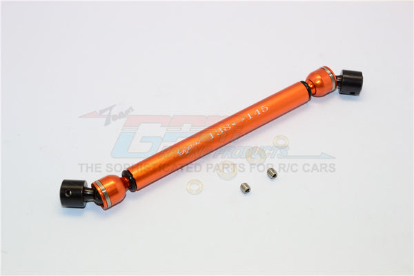 Tamiya CC01 Steel+Aluminum Center Drive Shaft (138mm-145mm) - 1Pc Set Orange