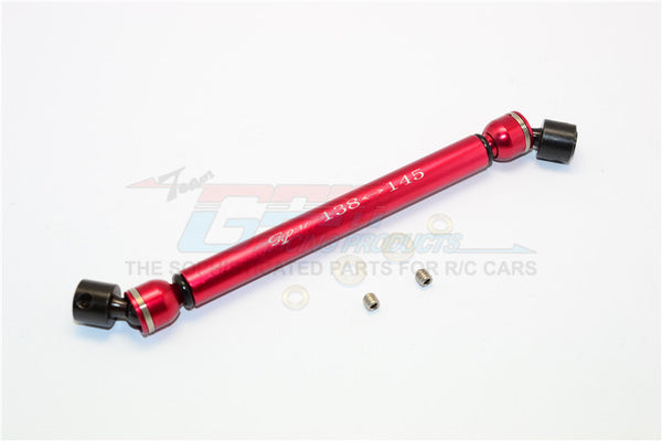 Tamiya CC01 Steel+Aluminum Center Drive Shaft (138mm-145mm) - 1Pc Set Red