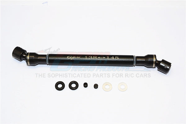 Tamiya CC01 Steel+Aluminum Center Drive Shaft (138mm-145mm) - 1Pc Set Black