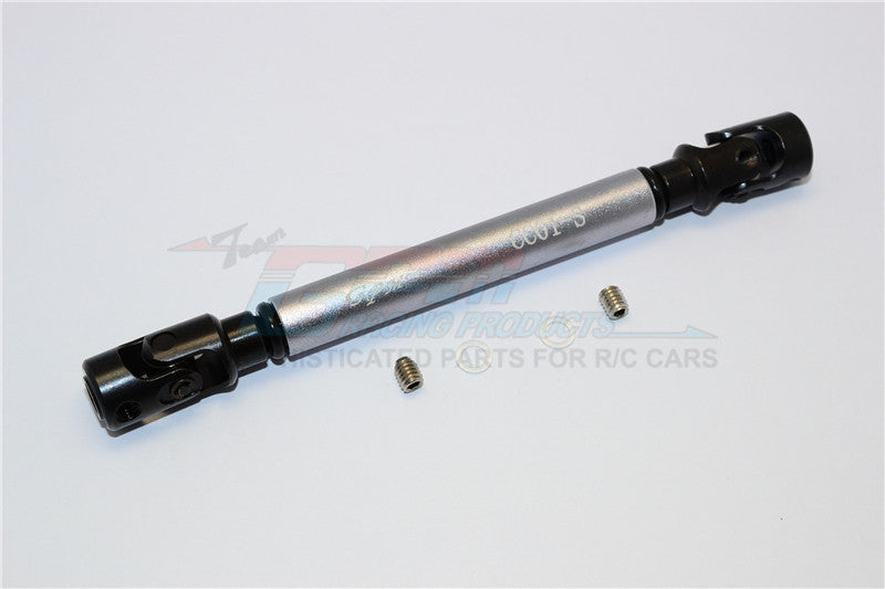 Tamiya CC01 Steel Adjustable Main Shaft With Aluminum Body (Short) - 1Pc Set Gray Silver