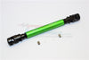 Tamiya CC01 Steel Adjustable Main Shaft With Aluminum Body (Short) - 1Pc Set Green