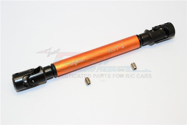 Tamiya CC01 Steel Adjustable Main Shaft With Aluminum Body (Short) - 1Pc Set Orange