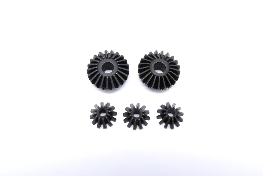 Tamiya CC01 Steel Front Bevel Differential Gear - 5Pcs Set Black