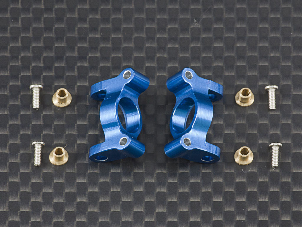 Team Losi 1/24 Micro SCT & Micro Rally Car Aluminum Front C-Hub - 1Pr Blue