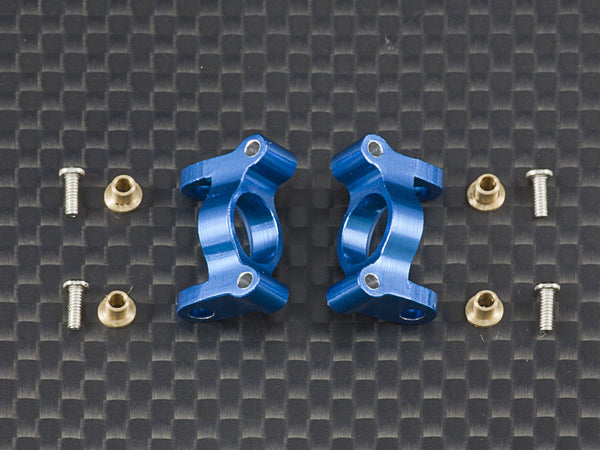Team Losi 1/24 Micro SCT & Micro Rally Car Aluminum Front C-Hub - 1Pr Blue