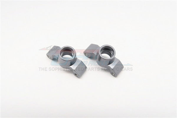 Team Losi 1/24 Micro SCT & Micro Rally Car Aluminum Rear Kncukle Arm - 1Pr Gray Silver