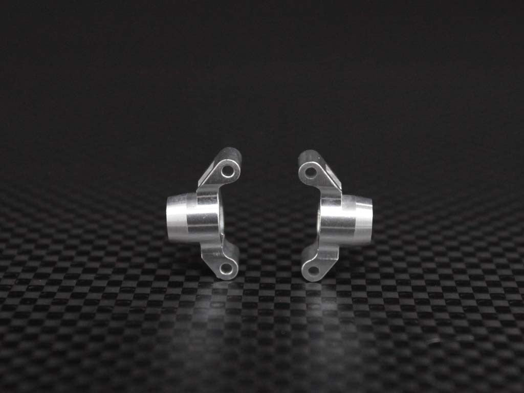 Team Losi 1/24 Micro SCT & Micro Rally Car Aluminum Rear Kncukle Arm - 1Pr Silver