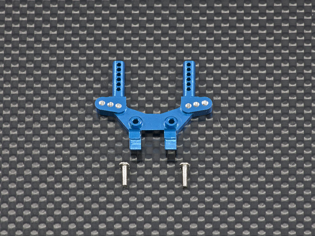 Team Losi 1/24 Micro SCT & Micro Rally Car Aluminum Front Shock Tower - 1Pc Blue
