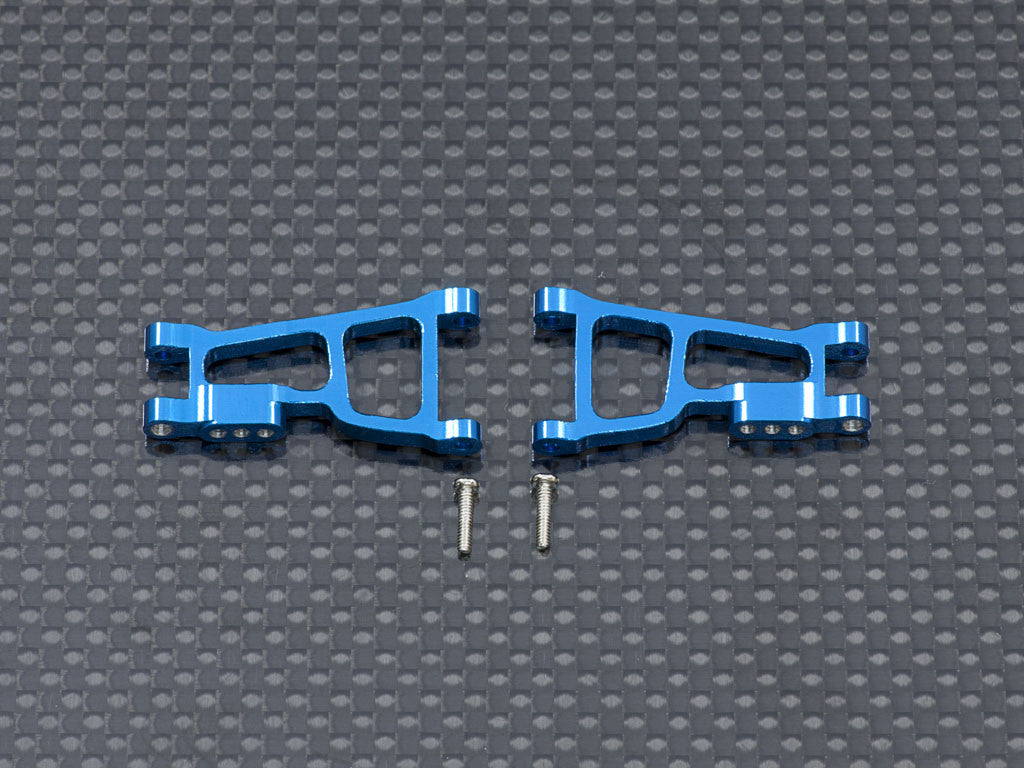 Team Losi 1/24 Micro SCT & Micro Rally Car Aluminum Rear Lower Arm - 1Pr Blue