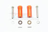 Axial SCX10 & SCX10 II Aluminum Hex Adapter 31mm Thick - 1Pr Set Orange