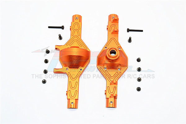 Axial SCX10 Aluminum Front / Rear Gear Box - 1 Set Orange