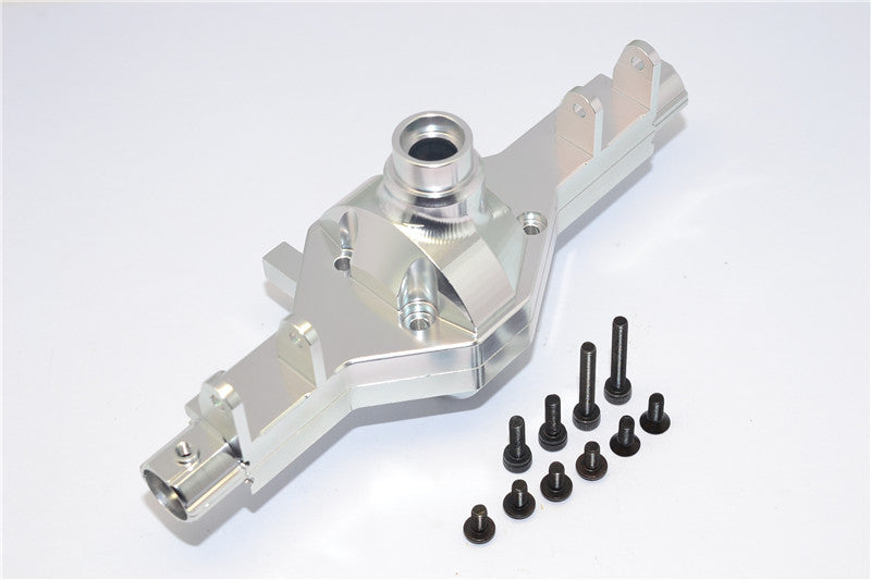 Axial SCX10 Aluminum Front / Rear Gear Box - 1 Set Silver