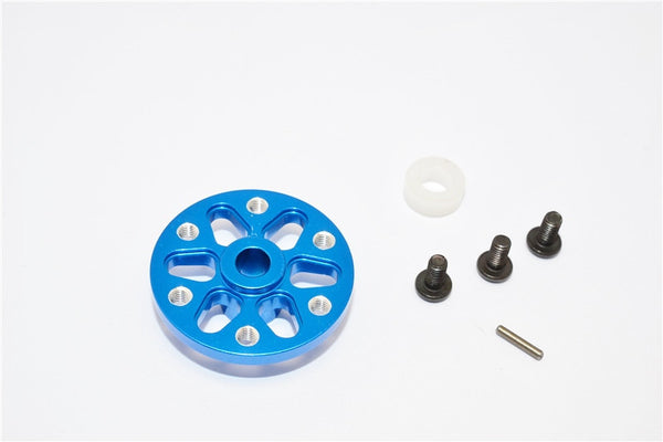 Axial SCX10 Aluminum Spur Gear Adapter - 1Pc Set Blue
