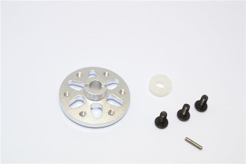 Axial SCX10 Aluminum Spur Gear Adapter - 1Pc Set Silver