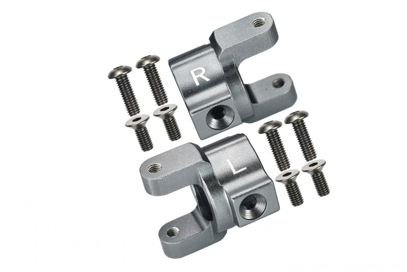 Axial SCX10 Aluminum Front C-Hub - 1Pr Set Gray Silver