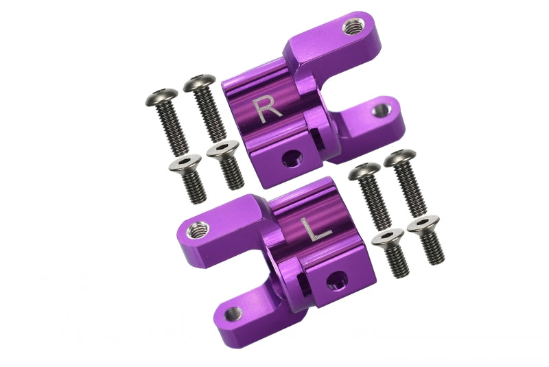 Axial 1/10 SCX10 Honcho Aluminum Front C-Hub - 1Pr Set Purple