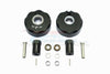 Axial SCX10 & SCX10 II Aluminum Pendulum Wheel Knuckle Axle Weight + 21mm Hex Adapter - 1Pr Set Black
