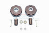 Axial SCX10 & SCX10 II Aluminum Pendulum Wheel Knuckle Axle Weight + 21mm Hex Adapter - 1Pr Set Brown