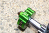 Axial SCX10 & SCX10 II Aluminum Rolling Beads Pendulum Wheel Knuckle Axle Weight + 21mm Hex Adapter - 1Pr Set Red