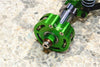 Axial SCX10 & SCX10 II Aluminum Rolling Beads Pendulum Wheel Knuckle Axle Weight + 21mm Hex Adapter - 1Pr Set Red