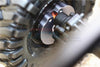 Axial SCX10 & SCX10 II Aluminum Rolling Beads Pendulum Wheel Knuckle Axle Weight + 21mm Hex Adapter - 1Pr Set Gray Silver