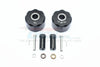 Axial SCX10 & SCX10 II Aluminum Pendulum Wheel Knuckle Axle Weight + 31mm Hex Adapter - 1Pr Set Black