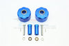Axial SCX10 & SCX10 II Aluminum Pendulum Wheel Knuckle Axle Weight + 31mm Hex Adapter - 1Pr Set Blue