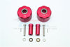 Axial SCX10 & SCX10 II Aluminum Pendulum Wheel Knuckle Axle Weight + 31mm Hex Adapter - 1Pr Set Red