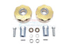 Axial SCX10 & SCX10 II Brass Pendulum Wheel Knuckle Axle Weight + 21mm Hex Adapter - 1Pr Set 