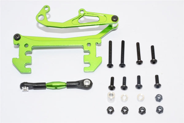 Axial SCX10 Aluminum Servo Mount With Panhard Bar - 1 Set Green