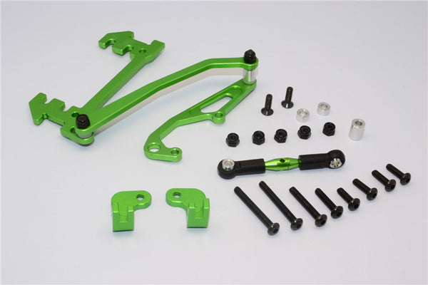 Axial SCX10 Aluminum Servo Mount With Panhard Bar - 1 Set Green