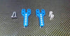 Axial SCX10 Aluminum Front/Rear Adjustable Damper Mount - 1Pr Set Blue