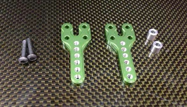 Axial SCX10 Aluminum Front/Rear Adjustable Damper Mount - 1Pr Set Green