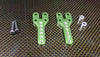 Axial SCX10 Aluminum Front/Rear Adjustable Damper Mount - 1Pr Set Green