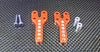 Axial SCX10 Aluminum Front/Rear Adjustable Damper Mount - 1Pr Set Orange
