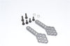 Axial SCX10 Aluminum Front/Rear Adjustable Damper Mount With Multiple Holes - 1Pr Gray Silver