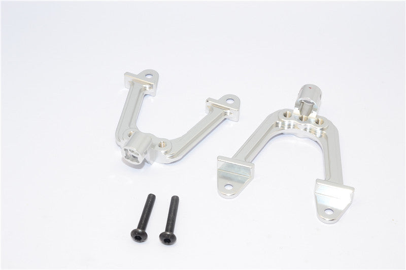 Axial SCX10 Aluminum Rear Support Tower - 1 Set Silver