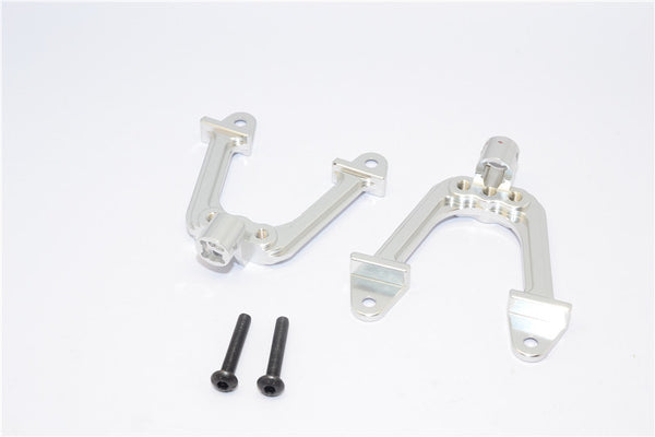 Axial SCX10 Aluminum Rear Support Tower - 1 Set Silver