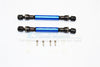 Axial SCX10 Steel+Aluminum Front & Rear Main Drive Shaft (F:123mm-133mm, R:118mm-128mm) - 2Pcs Set Blue