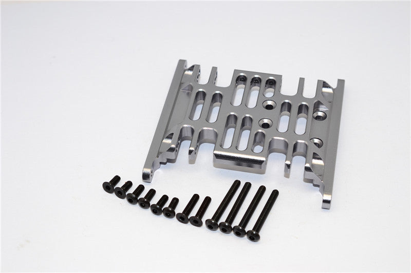 Axial SCX10 Aluminum Center Frame Brace - 1 Set Gray Silver