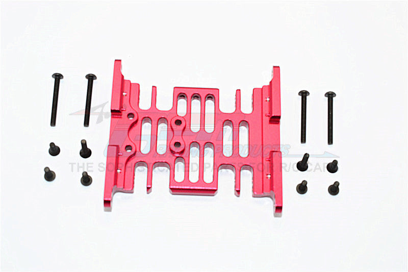 Axial SCX10 Aluminum Center Frame Brace - 1 Set Red