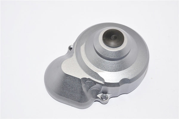 Axial SCX10 & Wraith Aluminum Transmission Spur Gear Case Cover - 1Pc Set Gray Silver