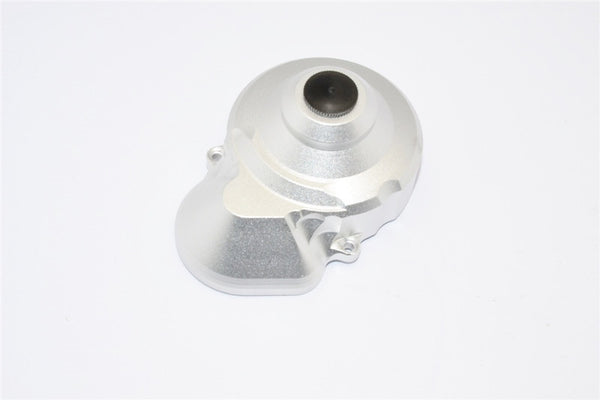 Axial SMT10 Grave Digger (AX90055) Aluminum Transmission Spur Gear Case Cover - 1Pc Set Silver