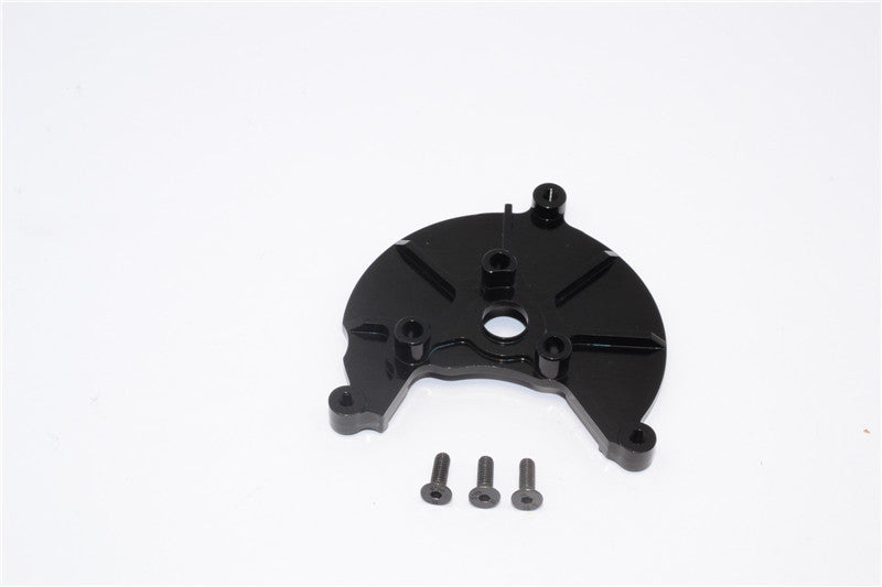 Axial SCX10 & Wraith Aluminum Transmission Spur Gear Case Cover Plate - 1Pc Set Black