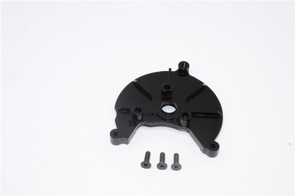 Axial SCX10 & Wraith Aluminum Transmission Spur Gear Case Cover Plate - 1Pc Set Black